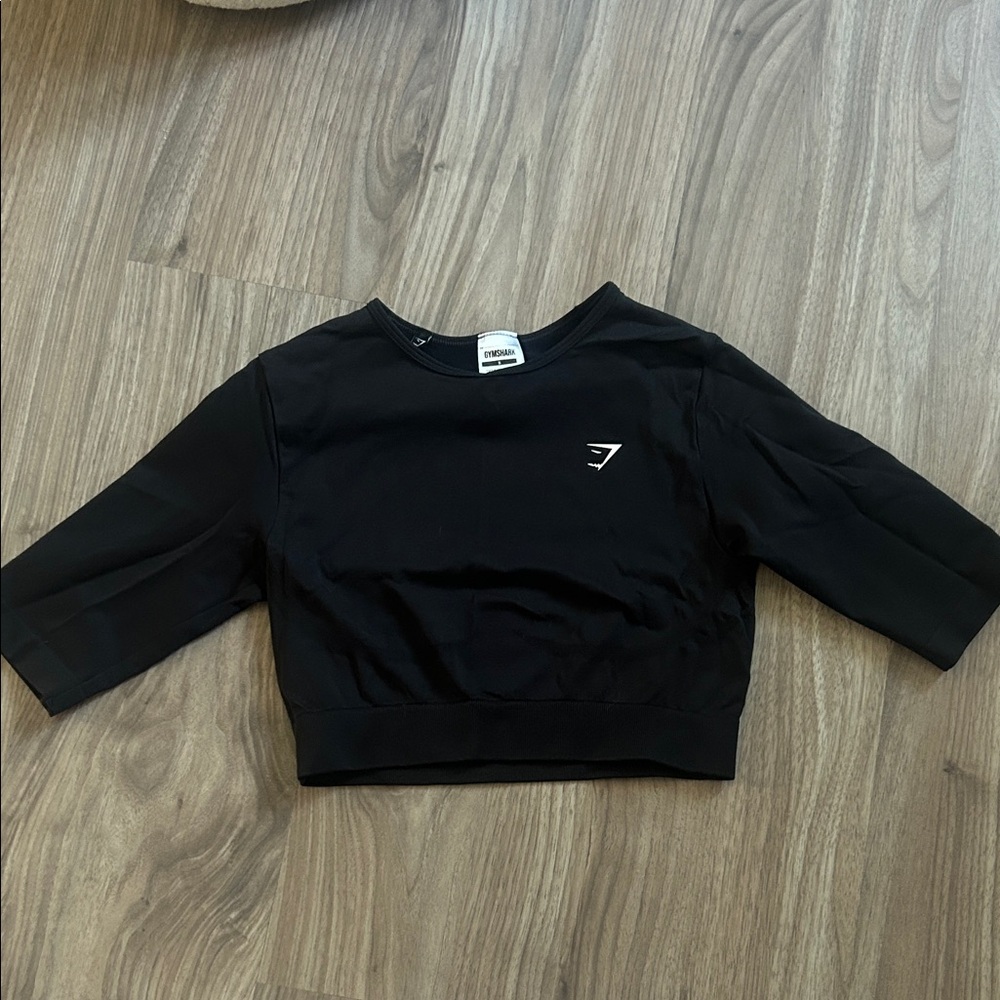 GYMSHARK top&shorts Black Cropped Top and short